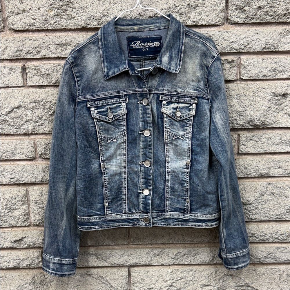 Rosie Denim Jacket with Button Front